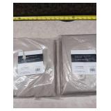 Sun Zero Bartlett Rod Pocket Room Darkening Window Door Panel  54 X 72   Stone - lot of 2 - Retail: $42