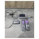 Roku Streaming Devices and Amazon Fire TV Stick with Remotes