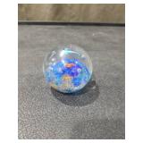 TROPICAL OCEAN ART GLASS PAPERWEIGHT
