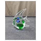 Hand Blown Glass Fish Figurine
