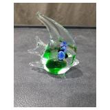 Hand Blown Glass Fish Figurine