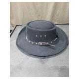 Black Western Cowboy Hat Set
