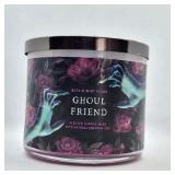Bath Body Works  White Barn 3-Wick Candle w/Essential Oils - 14.5 oz - 2022 Halloween Scents! (Ghoul Friend)