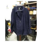 Brandini Navy Blue Zip-Up Jacket Size 2XL
