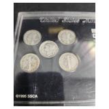 Mercury Dime Collection Set 1916-1945