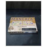 Mancala Strategy Game With Solid Wood Game Board And 48 Multi-colored Stones