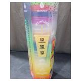 Manna Color Changing Confetti Plastic Tumblers  Set of 12