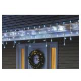 Holiday Time Led 500ct Cool White Icicle White Wire