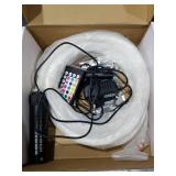 CHINLY 16W 260pcs 0.03in 6.5ft Car Use Bluetooth RGBW LED Fiber Optic Light Starlight Headliner Light Kit APP&Remote Music Mode Optical Fiber