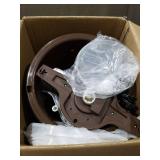 Nostalgia 4 Quart Wood Ice Cream Maker Machine with Rock Salt