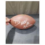 Signed NFL Football with White Autograph