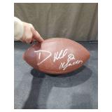 Signed NFL Football with White Autograph