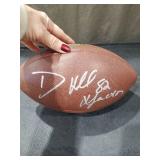 Signed NFL Football with White Autograph