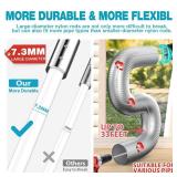 Sealegend 47-Pieces 33-Feet Dryer Vent Cleaner Kit, Dryer Cleaning Tools, Include Omnidirectional Blue Dryer Lint Vacuum Attachment, Dryer Vent Brush, Universal Vacuum & Dryer Adapters