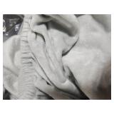 PHF Truly Velvet Fitted Sheet Only California King Size, Luxury Super Soft Cozy Fuzzy Fleece Bottom Sheet with Deep Pocket Up to 16, Suitable for Fall Winter Spring, No Pillowcases, Silver Grey