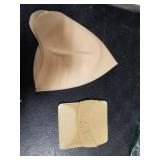 Syhood 2 Pieces Halloween Bald Cap Makeup Latex Bald Head Wig Caps Cosplay Costume for Adults(Beige,Medium)