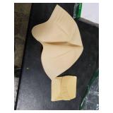 Syhood 2 Pieces Halloween Bald Cap Makeup Latex Bald Head Wig Caps Cosplay Costume for Adults(Beige,Medium)