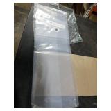 AmazerBath Small Shower Curtain Liner, 36x72 Stall Plastic Clear Shower Curtain Liner, PEVA Cute Narrow Shower Liner, Stand Up Shower Curtain Liners with 2 Magnets and 6 Rustproof Grommet Holes