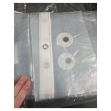 AmazerBath Small Shower Curtain Liner, 36x72 Stall Plastic Clear Shower Curtain Liner, PEVA Cute Narrow Shower Liner, Stand Up Shower Curtain Liners with 2 Magnets and 6 Rustproof Grommet Holes