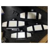 Tuffenough Solar Outdoor Lights 2500LM 210 LED Security Lights with Remote Control,3 Heads Motion Sensor Lights, IP65 Waterproof 270 Wide Angle Flood Wall Lights with 3 Modes(4 Pack)