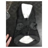 Winter Dog Coat Warm and Cat Boots Shoes Socks Waterproof Puppy Jacket Small Dog Booties Paw Protectors Stylish Hooded Coat for Puppy(Black,S)