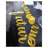KatchOn, Gold Glitter Future Mr & Mrs Banner - 10 Feet, Pre-Strung, No DIY Future Mr and Mrs Banner Engagement Party Decorations Bachelorette Party Decorations, Bridal Shower Decorations