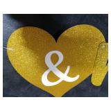 KatchOn, Gold Glitter Future Mr & Mrs Banner - 10 Feet, Pre-Strung, No DIY Future Mr and Mrs Banner Engagement Party Decorations Bachelorette Party Decorations, Bridal Shower Decorations