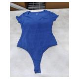 IUGA Bodysuits for Women Tummy Control Short Sleeve V Neck Body Suits for Womens Compression Slimming Thong Bodysuit Size Medium