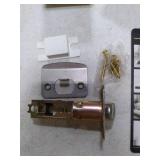 NCSEN Gold Interior Door Knobs for Hall & Closet, Pismo Doorknob with Square Rosette, Heavy Duty Passage Door Handle for Satin Brass