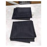 OWENIE Short Black Sheer Curtains 36 Inches 2 Panels Set - Kitchen Tiers Valances Curtains Light Filter Rod Pocket Voile Cafe Curtains for Kitchen Bathroom Small Half Window, 42 in W x 36 in L, Black