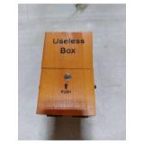 Useless Box Leave Me Alone Machine Fully Assembled in Real Wood Brown
