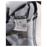 Lucky2Buy Halloween Skeleton Costume for Women Cozy Long Sleeve Onesie Adult Bodysuit (Black/White, Small Medium)