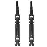 2Pcs Vgoohobby Steel Drive Shaft CVD Driveshaft #14410B Compatible with MJX Hyper Go 14210 14209 1/14 RC Car Upgrade Parts (Black)
