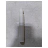 Lezonic Flameless Battery Operated Candlesticks Flickering, 12Pcs White LED Battery Christmas Window Candles, 6 Inch Short Taper Candles Hanging Halloween Floating by Touch, No Remote