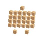 DaTpuik Bamboo Small Blocks 100 PCS 1/2 Inch Unfinished Blocks for Crafts Wooden Cubes Plain Wooden Blocks for Baby Shower Blank Wooden Blocks, STEM, Building, Birch Wood Cubes for Crafts