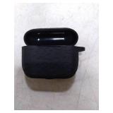 Case Compatible with AirPods Pro 3 Generation 2025 Cover with Keychain, Gawnock Engraved Leopard Skin Soft Cover for AirPods Pro 3 Case Full Protection,Front LED Visible, Black