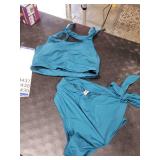 Two Piece High Waisted Swimsuits - Women Tummy Control Bikini Modest Bathing Suit 2PC 2025 Teal M