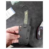 NedFoss PIONEER Small EDC Fixed Blade Knife - 3.4 Full Tang 14C28N Steel Tanto Blade, G10 Handle w/Kydex Sheath, Horizontal Carry for Camping & Tactical EDC Knife