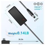 5Volt 1A Power Supply 5W AC/DC Adapter AC 100V-240V to DC 5V 1000mA 0.5A Converter Replacement DC Power Cord 5.5mm*2.5mm Plug for Security Camera Baby Monitor TV Box