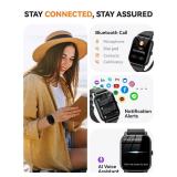 Smart Watches for Men Women(Answer/Make Call), 1.85 inch HD Fitness Tracker Watch with Activity Counter/ Sleep Monitor/ 110+ Sports Modes, IP68 Waterproof Smart Watch for Android iPhone iOS Compatible