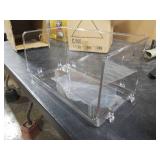 Nicunom 2 Pack Stackable Plastic Storage Bins Open Front, Clear Pantry Organizer Bin Household Food Storage Bin for Kitchen Countertops Cabinet Shelf Fridge