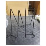 IPAME 12 Inch Large Plate Stands for Display - Metal Picture Frame Easel Stands for Plates, Books, Platters, Plaques, Decor (2 Pack)