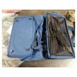 TECHMILLY Slim Laundry Hamper with Adjustable Long Handles, 45L Small Laundry Baskets with Mesh Top, Narrow Dirty Clothes Hamper for Bedroom, Closet, and Bathroom - Navy