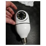 WESECUU Light Bulb Security Camera -5G & 2.4GHz WiFi 2K Security Cameras Wireless Outdoor Motion Detection and Alarm,Two-Way Talk,Color Night Vision,Human Detection, Bulb Camera Compatible with Alexa