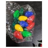 JOYIN 2PCS Christmas Light Up Headband and Necklace with 6 Flashing Modes, LED Christmas Lights Bulb Necklace Headband for Kids Women Men Xmas Party Supplies Accessories HEADBAND BULBS CAME OFF