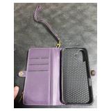 Defencase for iPhone 17 Magnetic Wallet Case Compatible with Magsafe with RFID Blocking Zipper Pocket & Card Holder for Women Men PU Leather Strap Detachable Case for iPhone 17 (6.3 inch), Purple