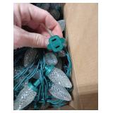 Brightown 2 Pack Total 132ft 200LED Outdoor C9 LED Christmas String Lights, Plug-in Connectable Waterproof Roofline String Lights for Outside Christmas Holiday Decor