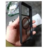 TOCOL for iPhone 17 Pro Max Case, Compatible with Magsafe, Full Camera Protection, Built-in Magnetic Ring, Translucent Matte Phone Case for iPhone 17 Pro Max 6.9 inch (Black)