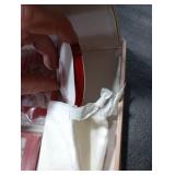 UNIQOOO 8 Pcs Christmas Instax Red Acrylic Picture Frames 8.6 * 5.4cm Polaroid Picture Ornaments, Blank Double-Sided Picture Frames for Polaroid Film, Hanging Photo Ornaments For Xmas Tree