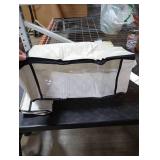 HomeHacks Storage 4-Pack Clothes Organizer Storage Bags Foldable Storage Box with Large Clear Window Sturdy Handles for Closet, Dorm, Pillows, Bedding, Clothes, Blankets, 35L, Ivory